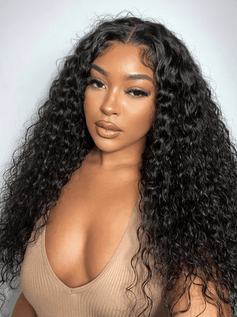 7x5 Drawstring Bye-Bye Knots™ Wig Quick Glueless Wet & Wavy Water Wave Invisible Knots Glueless Wig