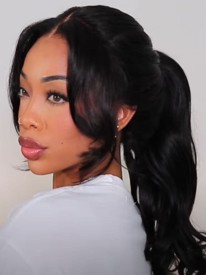 Body Wave Full Lace Transparent Lace Human Hair Wig Preplucked with Baby Hair