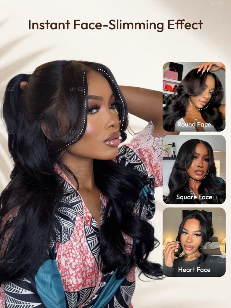 13x4 Pre-Everything™ Transparent Lace Front Pull And Go 3D Body Wave Wig Real Ear To Ear With Invisi Drawstring Wig